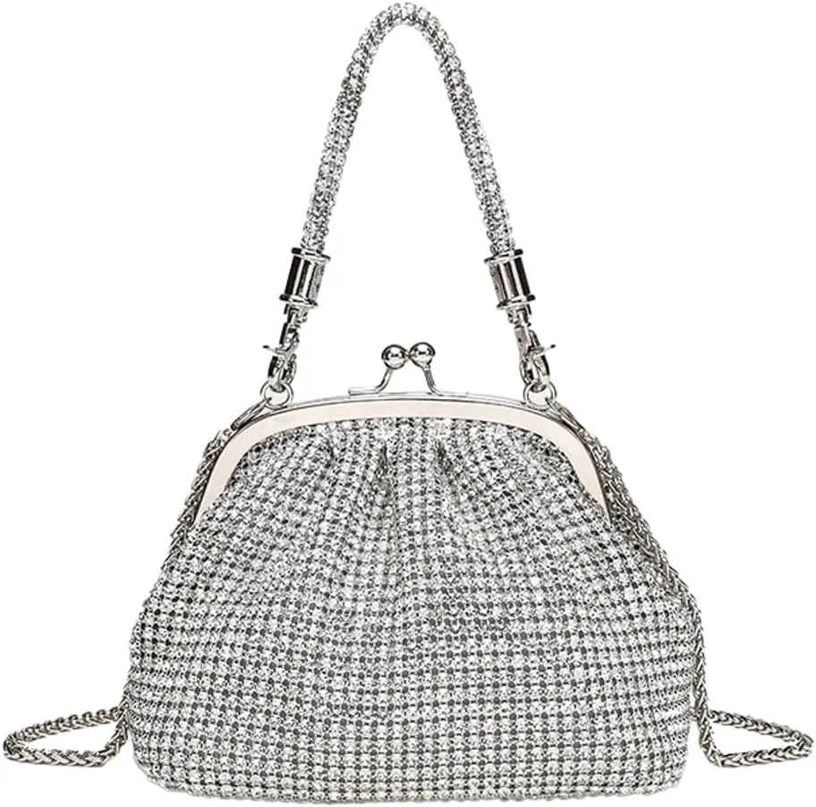 Rhinestone Clutch Purses for Women Sparkly Evening Bags for Women Luxurious Crossbody Handbags for Wedding Party Prom Gala