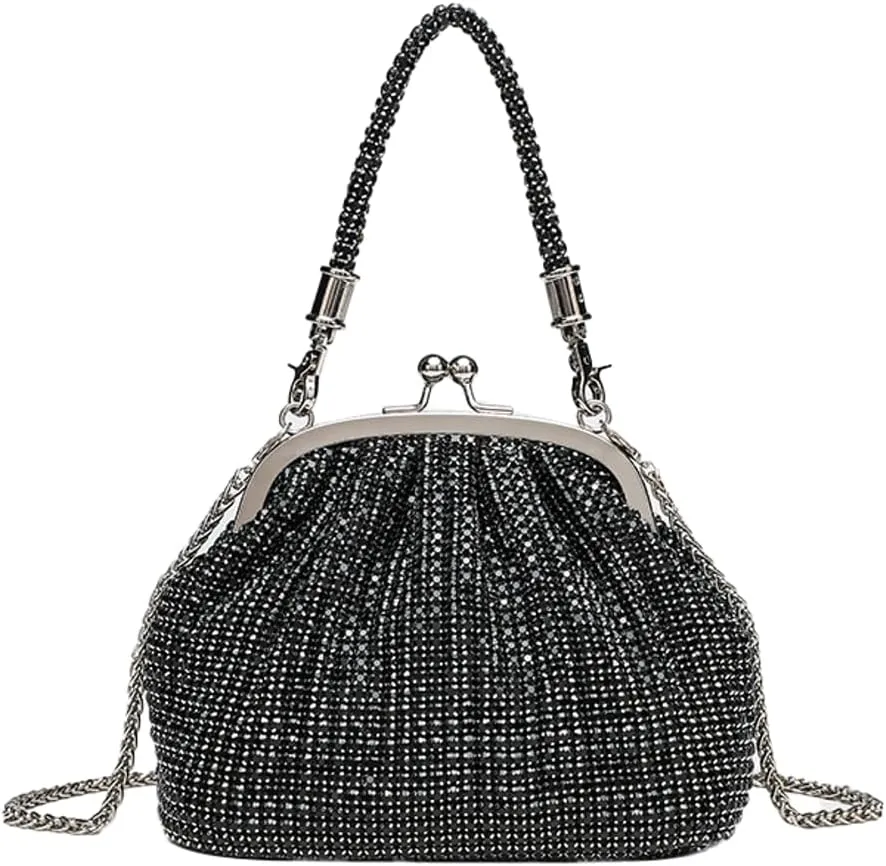 Rhinestone Clutch Purses for Women Sparkly Evening Bags for Women Luxurious Crossbody Handbags for Wedding Party Prom Gala