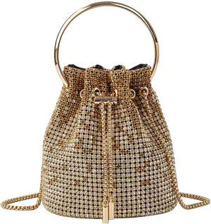 Rhinestone Evening Bag Bling Purse Sparkly Diamond Clutch Purse for Women Shoulder Handbag Cocktail Party Wedding Prom