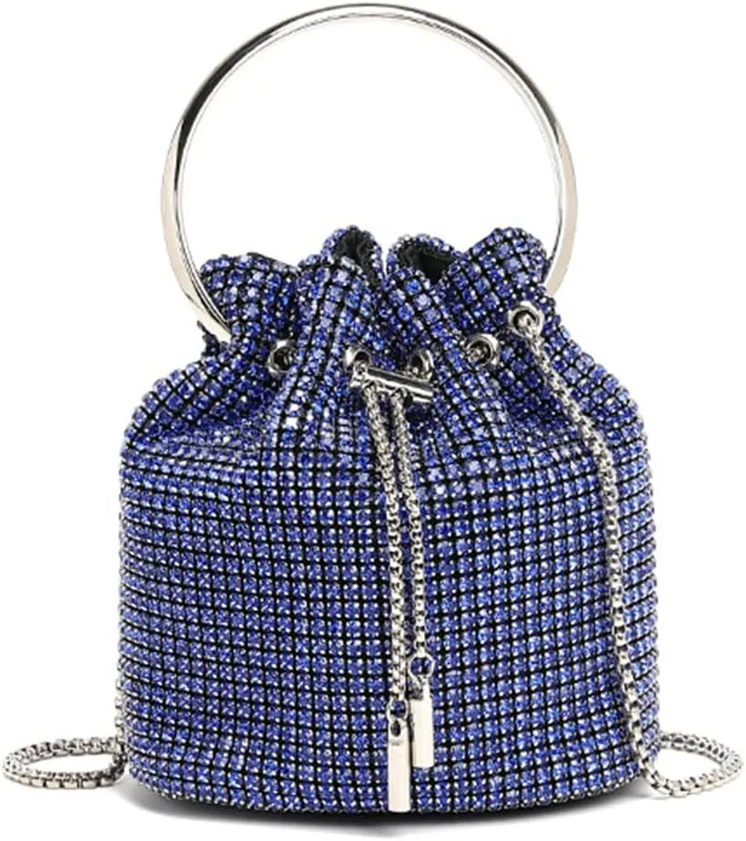 Rhinestone Evening Bag Bling Purse Sparkly Diamond Clutch Purse for Women Shoulder Handbag Cocktail Party Wedding Prom