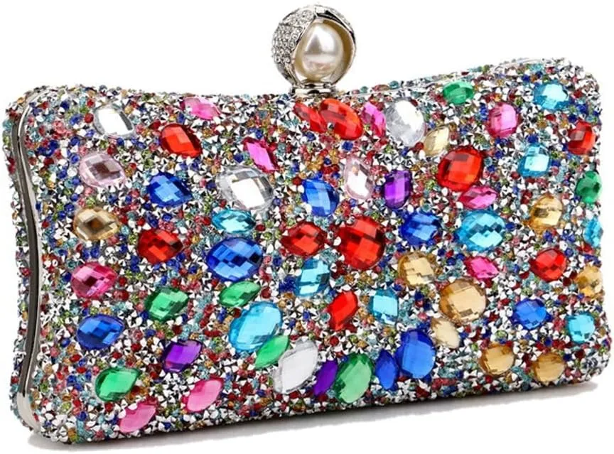 Rhinestone Evening Bags for Women Formal Sparkly Clutch Purse Luxury Crossbody Handbags for Wedding Cocktail Party Prom 2025