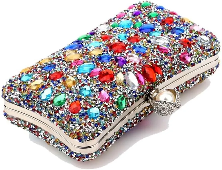 Rhinestone Evening Bags for Women Formal Sparkly Clutch Purse Luxury Crossbody Handbags for Wedding Cocktail Party Prom 2025