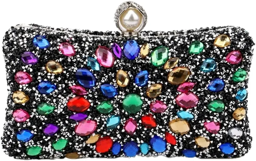 Rhinestone Evening Bags for Women Formal Sparkly Clutch Purse Luxury Crossbody Handbags for Wedding Cocktail Party Prom 2025