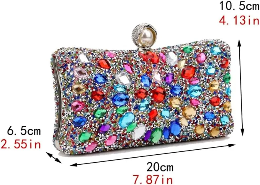 Rhinestone Evening Bags for Women Formal Sparkly Clutch Purse Luxury Crossbody Handbags for Wedding Cocktail Party Prom 2025