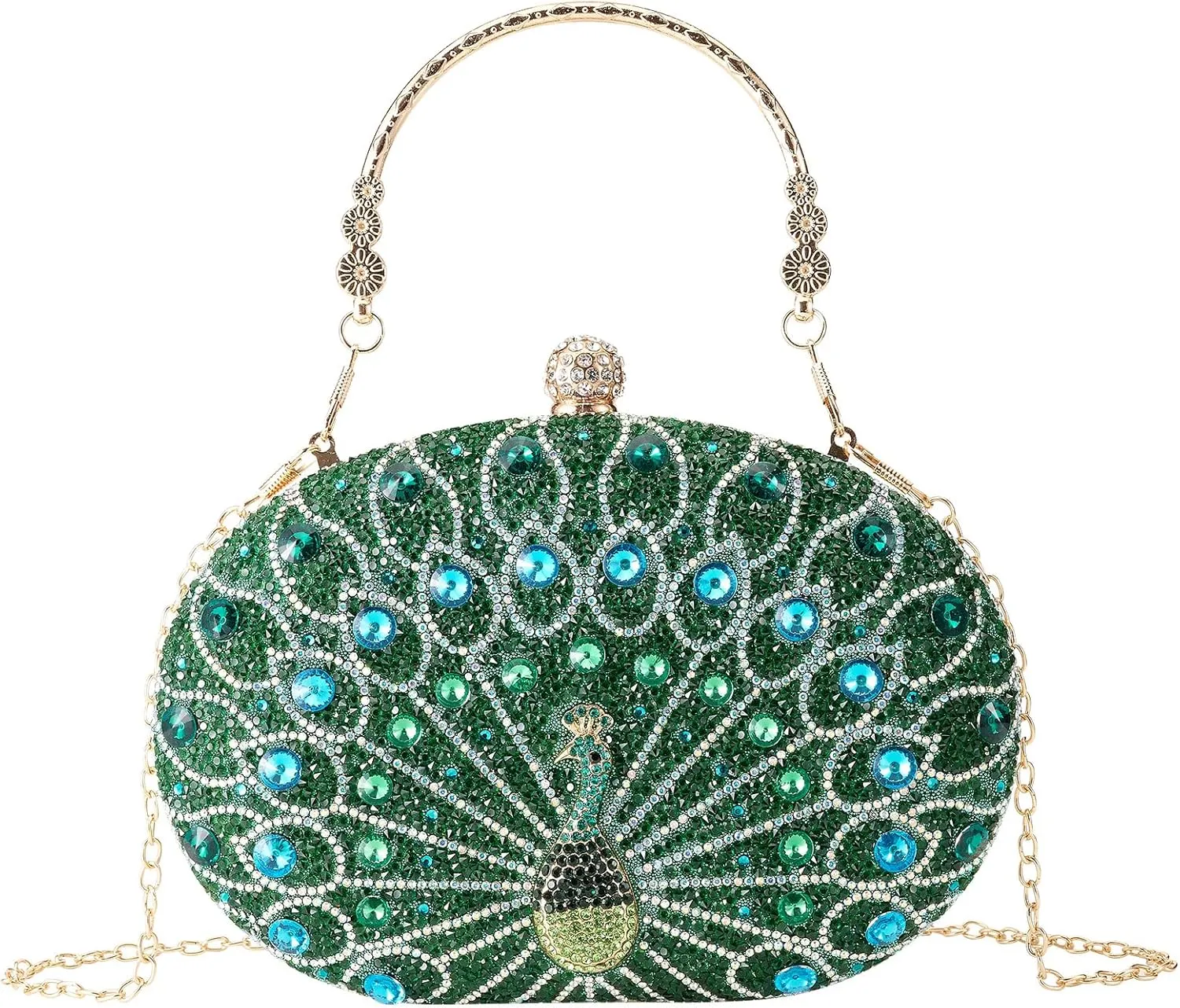 Rhinestone Evening Clutch Purses for Women Evening Weddings,Party Purses Crystal Diamond Glitter Sparkly Handbag