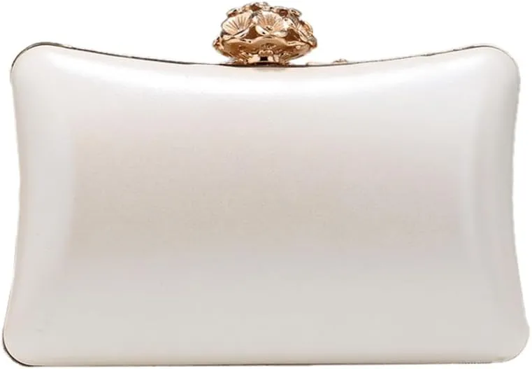 RomanticDesign Women Trendy Evening Clutch Luxury Handbag with Rhinestone for Wedding Party Prom Banquet