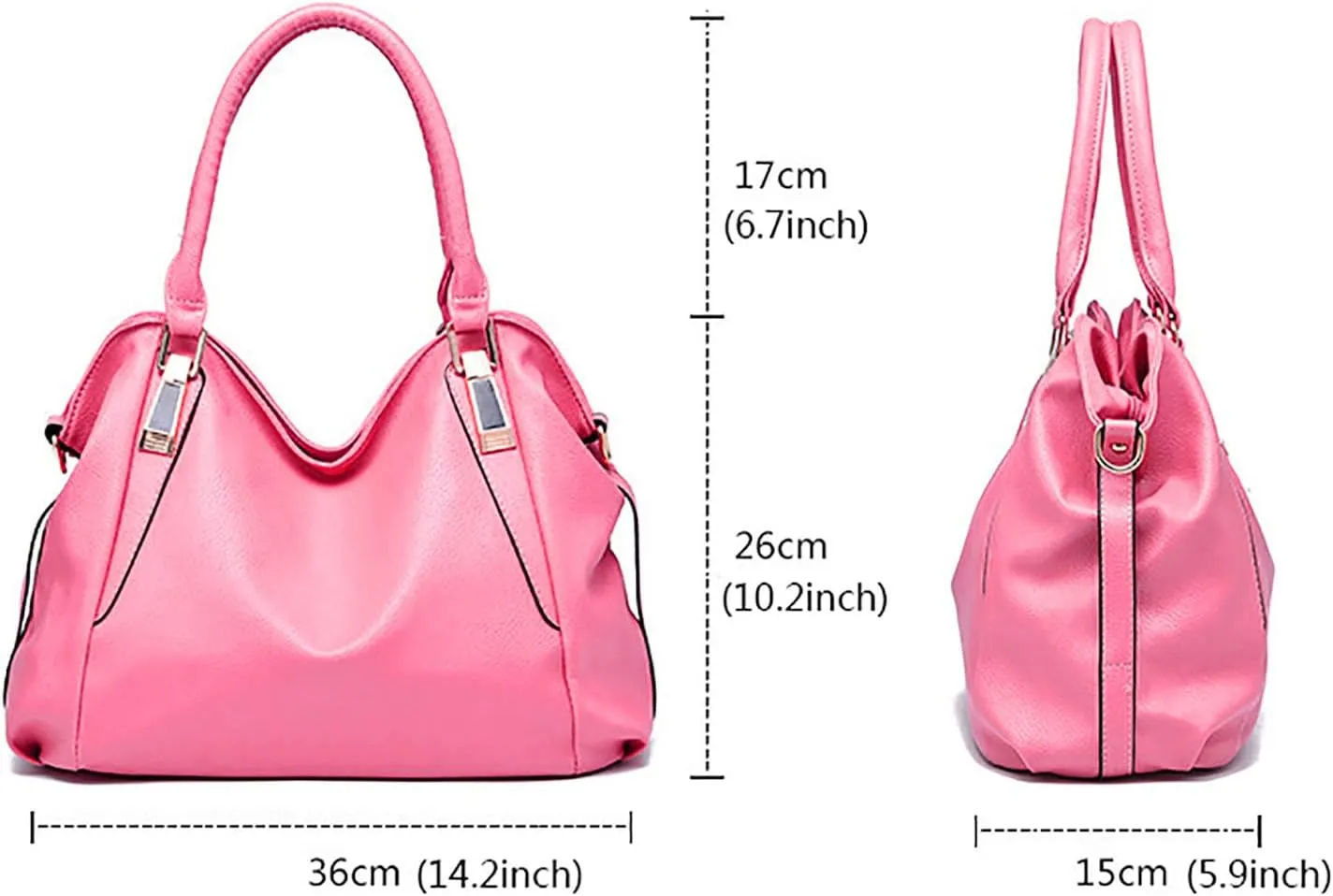 Roomy Fashion Womens Handbags Ladies Purse Satchel Shoulder Bags Tote Leather Bag Womens Lunch Tote Bags