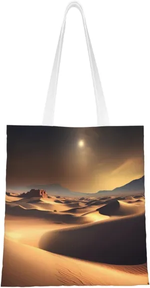 Sahara Desertcanvas Tote Bags, Shopping Tote Bags,&* Reusable Tote Bags For Promotions, Shopping, Events Daily Use