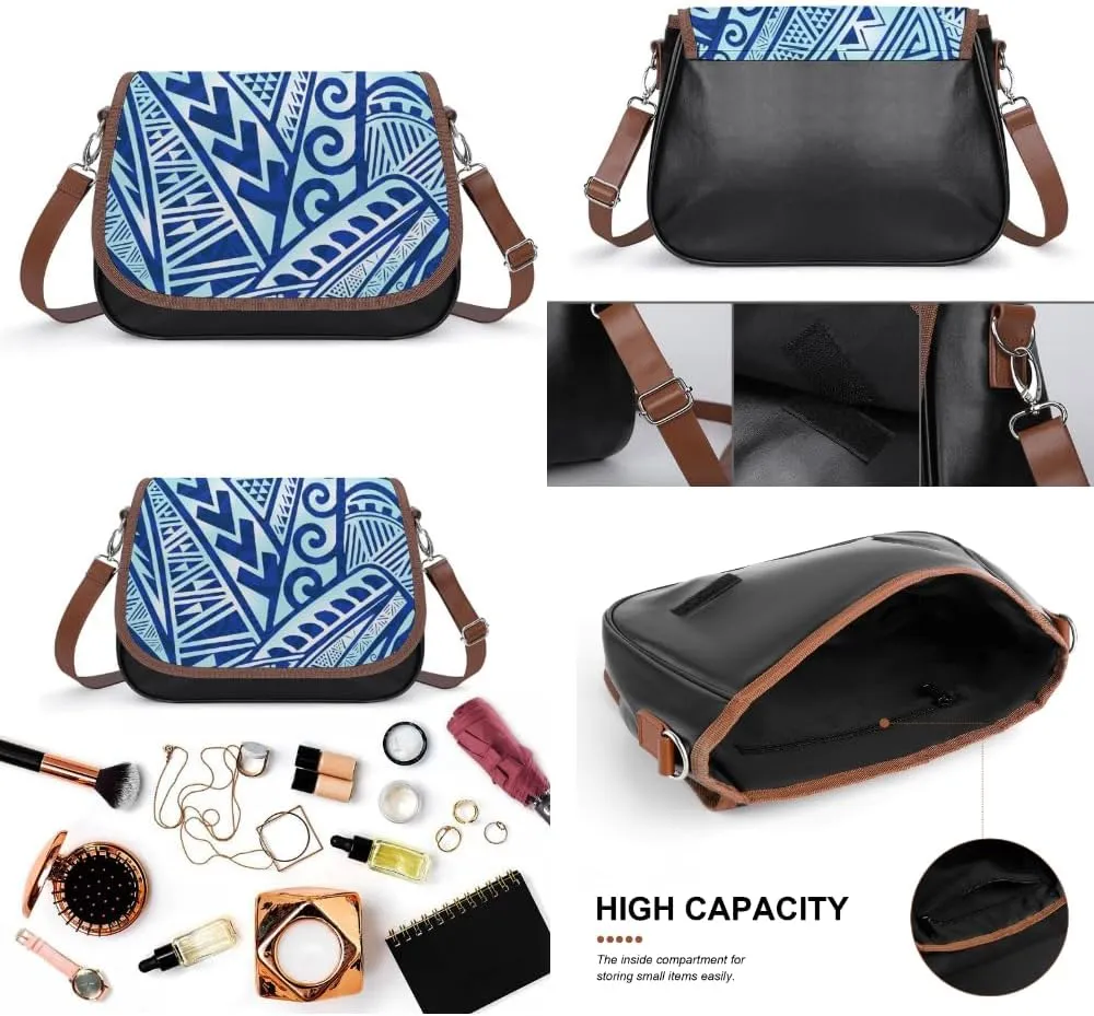 Samoan Island Tribal Custom-Made Crossbody Bags For Women, Elegant And Fashionable Polynesian Women'S Bags