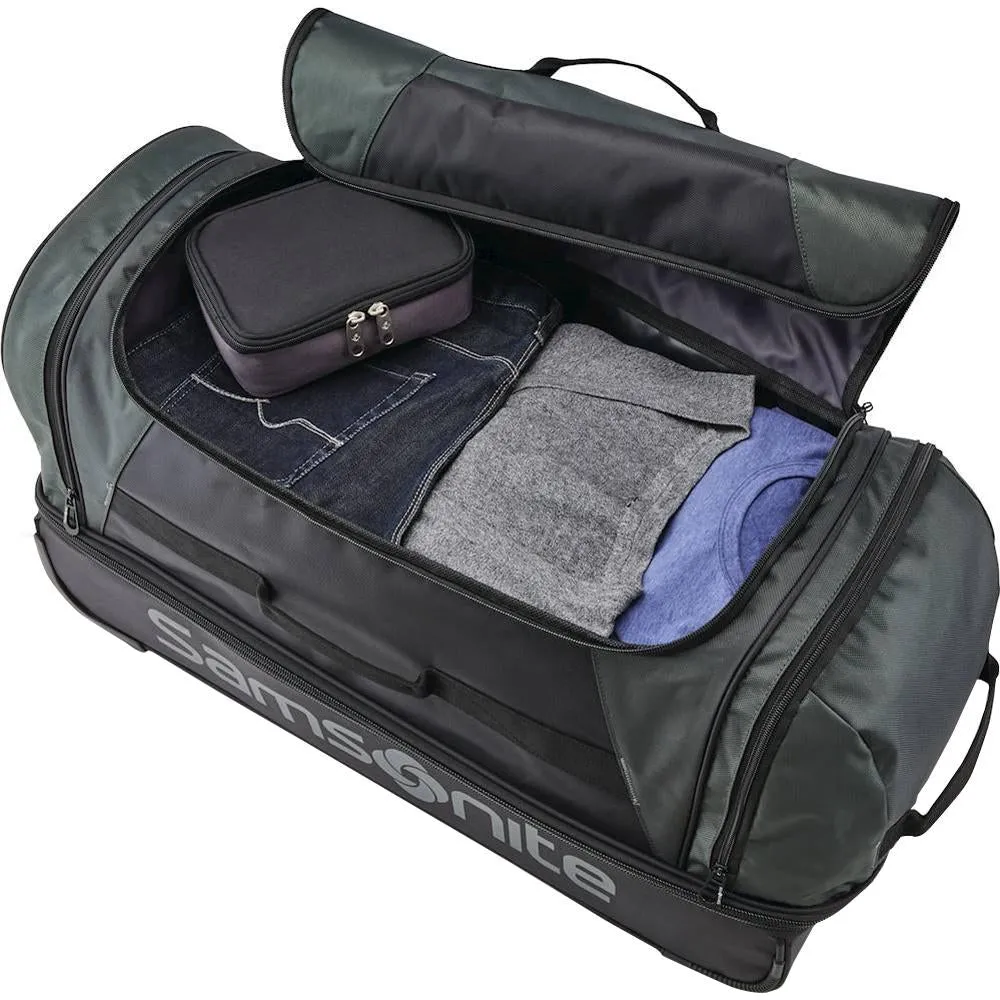 Samsonite Andante 2 32" Wheeled Rolling Duffel Bag, Moss Green/Black (117226-C065)