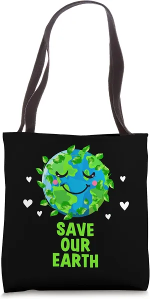 Save Our Earth Sustainable Inspirational Zero Waste Tote Bag