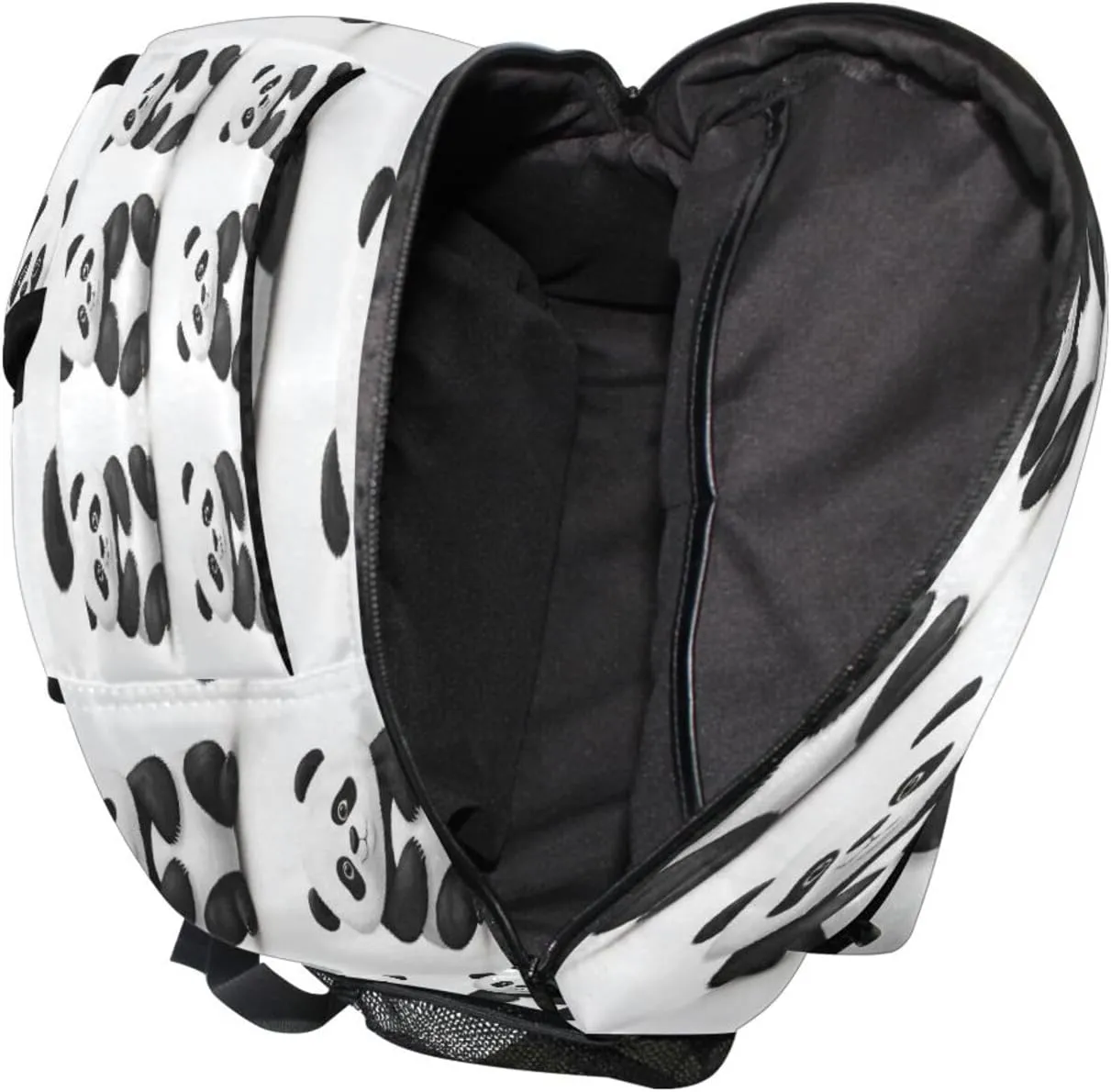 School Backpack for Men Women Fashion Business Work Bag with Chest Strap Gift Men & Women Sweet Panda White