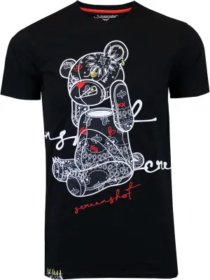 SCREENSHOT-1202-SS-1 Mens Hipster Hip-Hop Premium Stylish Longline Urban High Density Gel Tee