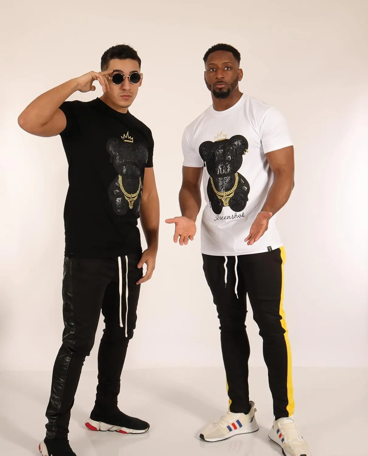 SCREENSHOT-2202-SS-2 Mens Stylish Double Layer Patch Embroidery High Density Gel Premium Quality Tee