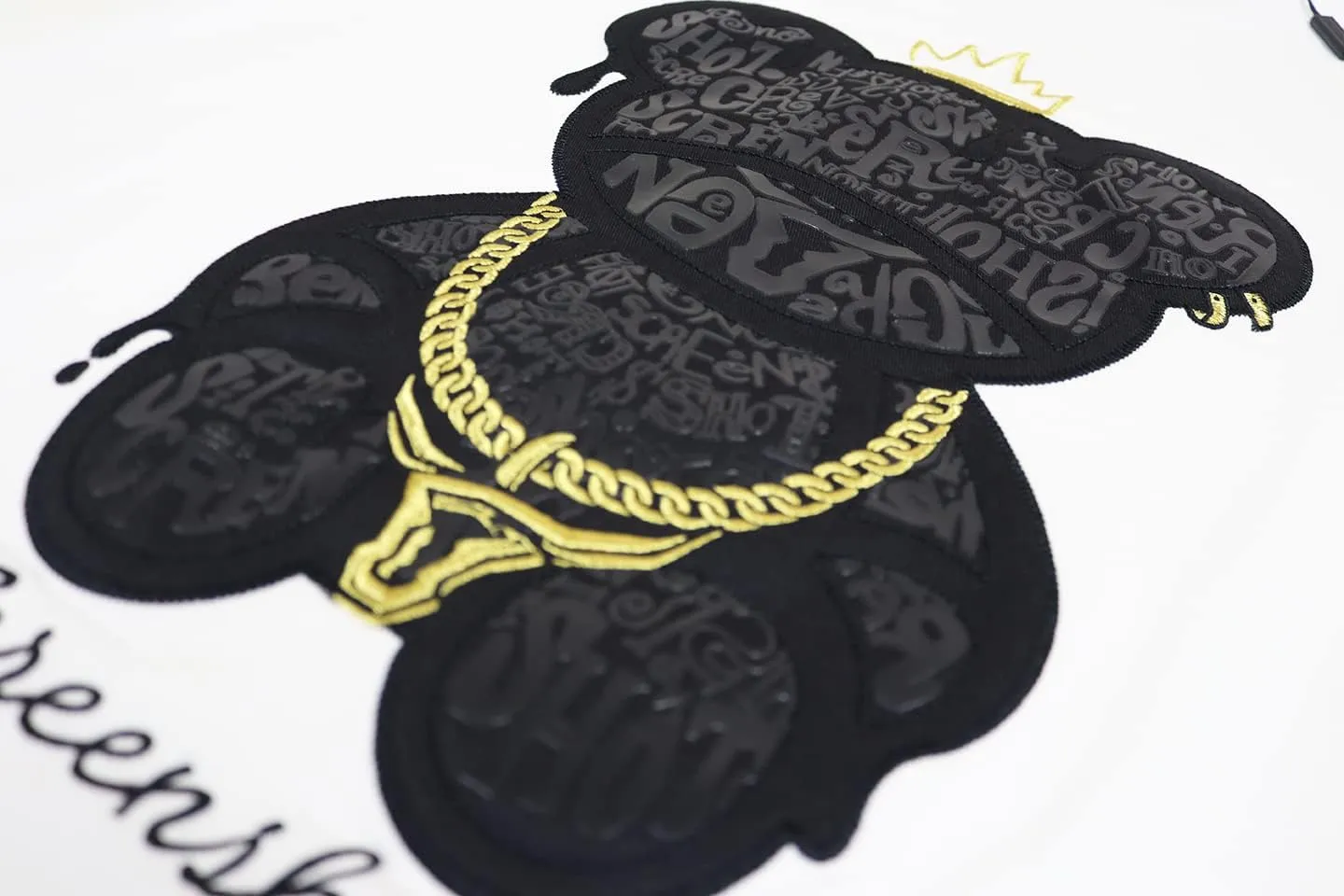 SCREENSHOT-2202-SS-2 Mens Stylish Double Layer Patch Embroidery High Density Gel Premium Quality Tee