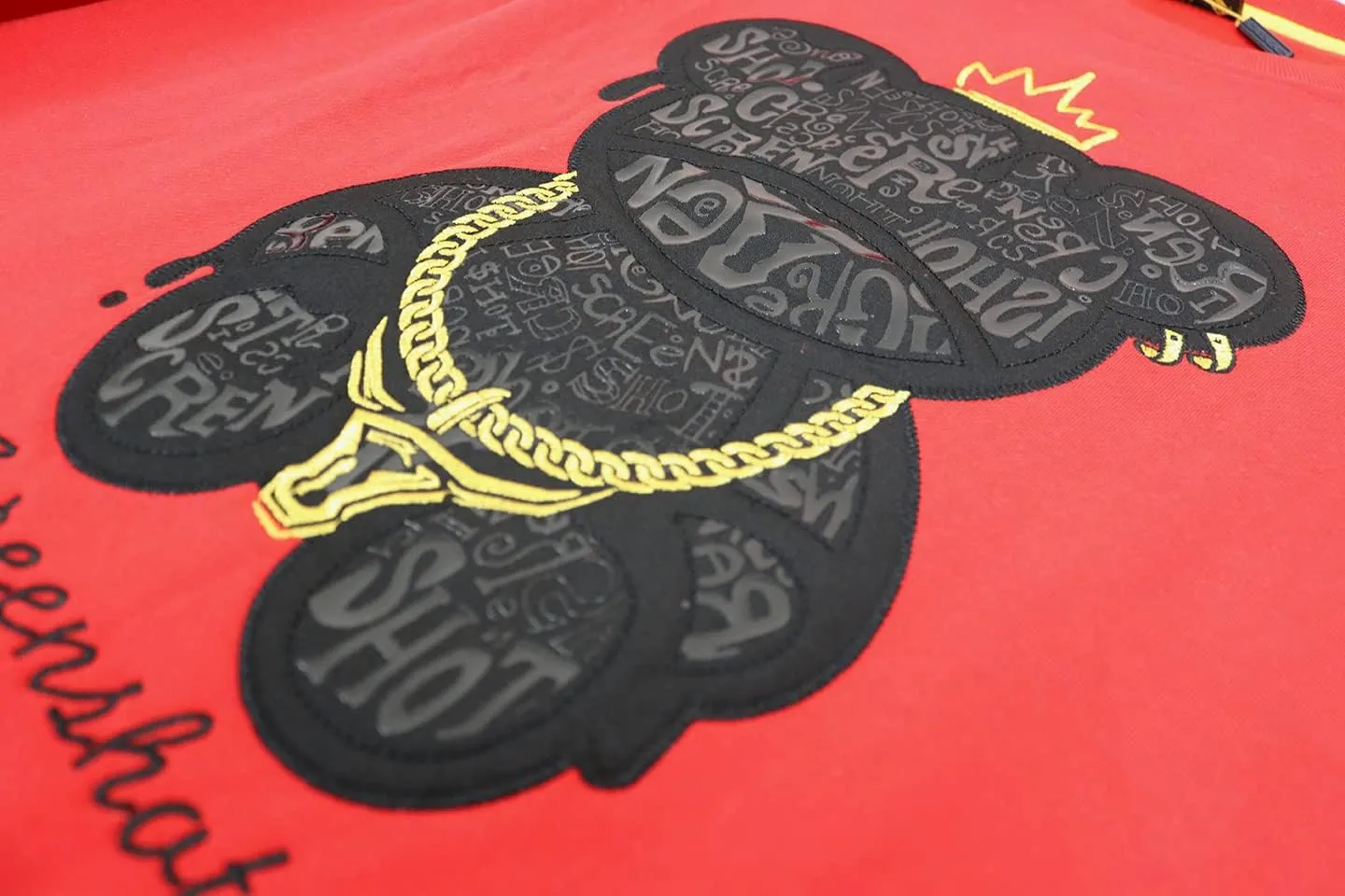 SCREENSHOT-2202-SS-2 Mens Stylish Double Layer Patch Embroidery High Density Gel Premium Quality Tee