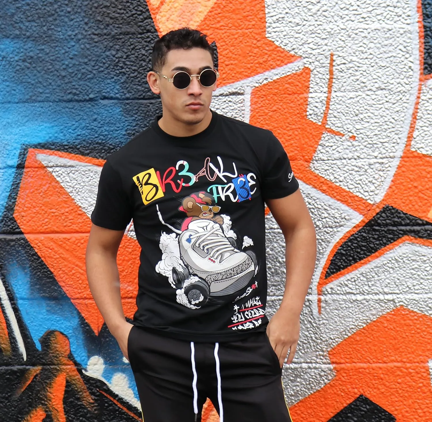 SCREENSHOT-2202-SS-2 Mens Stylish Double Layer Patch Embroidery High Density Gel Premium Quality Tee