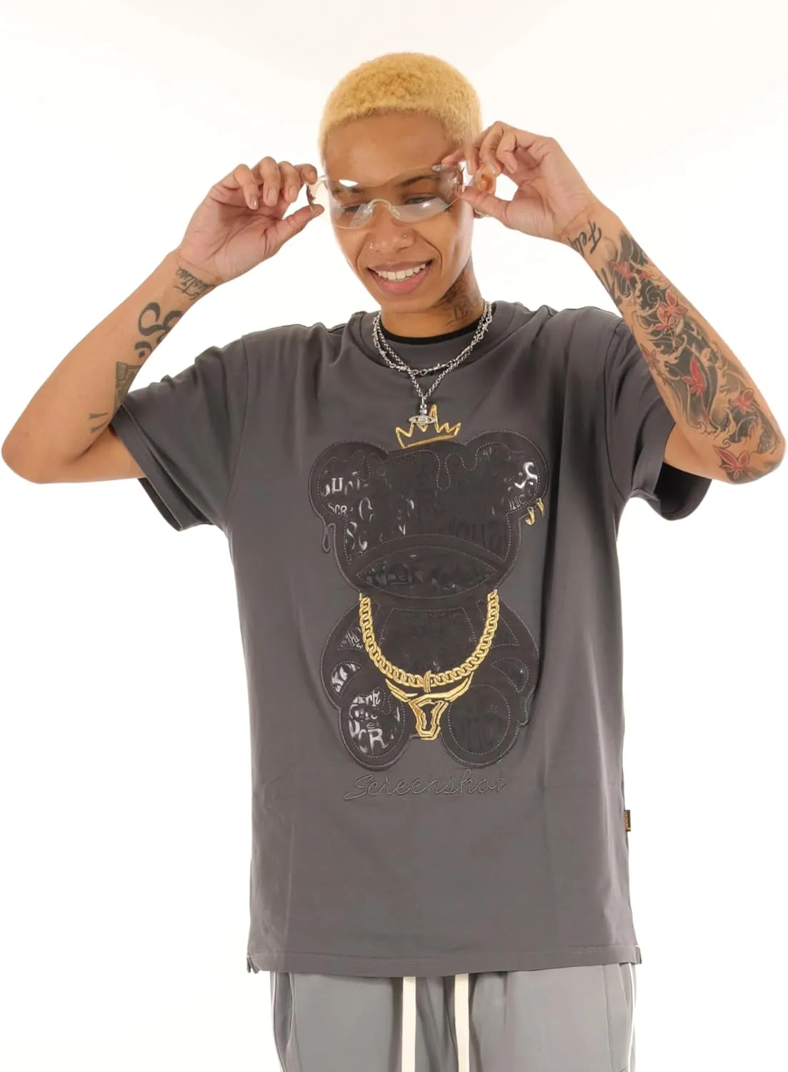 SCREENSHOT-2202-SS-2 Mens Stylish Double Layer Patch Embroidery High Density Gel Premium Quality Tee