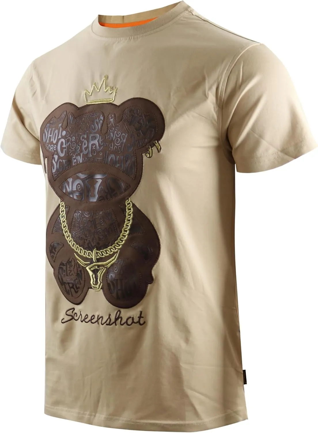 SCREENSHOT-2202-SS-2 Mens Stylish Double Layer Patch Embroidery High Density Gel Premium Quality Tee