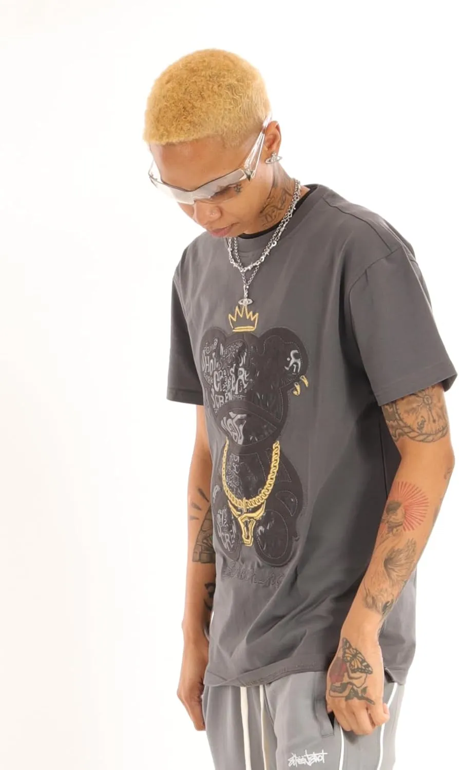 SCREENSHOT-2202-SS-2 Mens Stylish Double Layer Patch Embroidery High Density Gel Premium Quality Tee