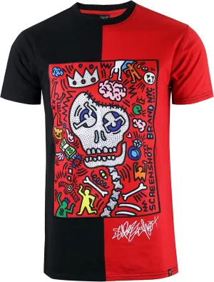 SCREENSHOT-2202-SS-2 Mens Stylish Double Layer Patch Embroidery High Density Gel Premium Quality Tee