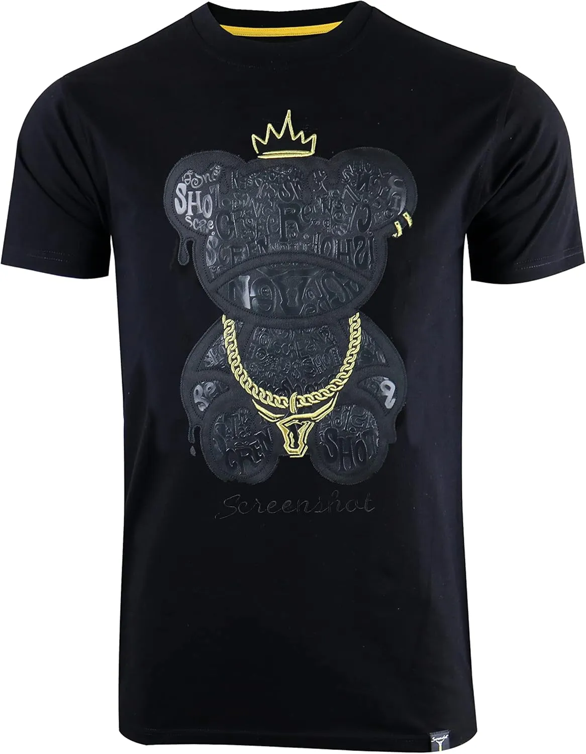SCREENSHOT-2202-SS-2 Mens Stylish Double Layer Patch Embroidery High Density Gel Premium Quality Tee