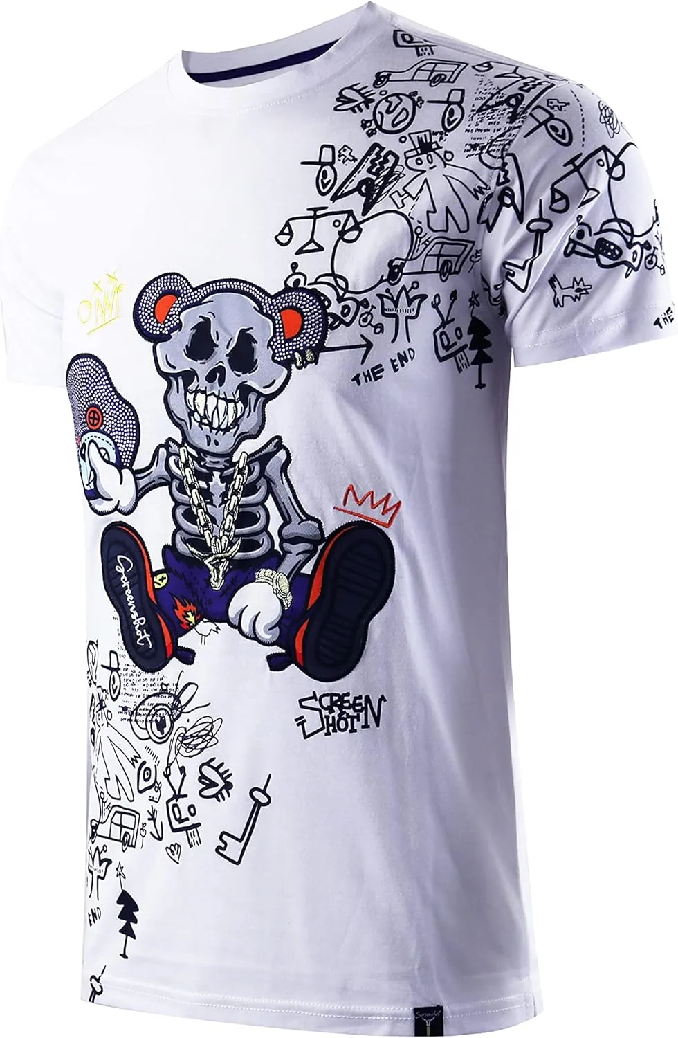 SCREENSHOT-Premium TECH TEE NYC Streetwear Urban Patch Embroidery High Density Gel Print T-Shirt