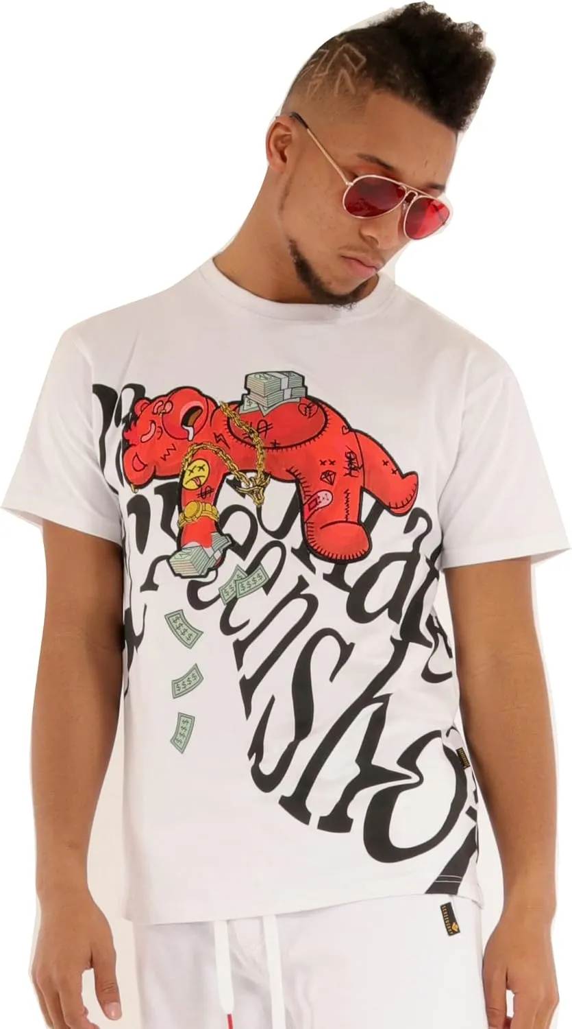 SCREENSHOT-TEE3202SS Mens Hip-Hop NYC Streetwear Urban Varsity Racing Premium Tee