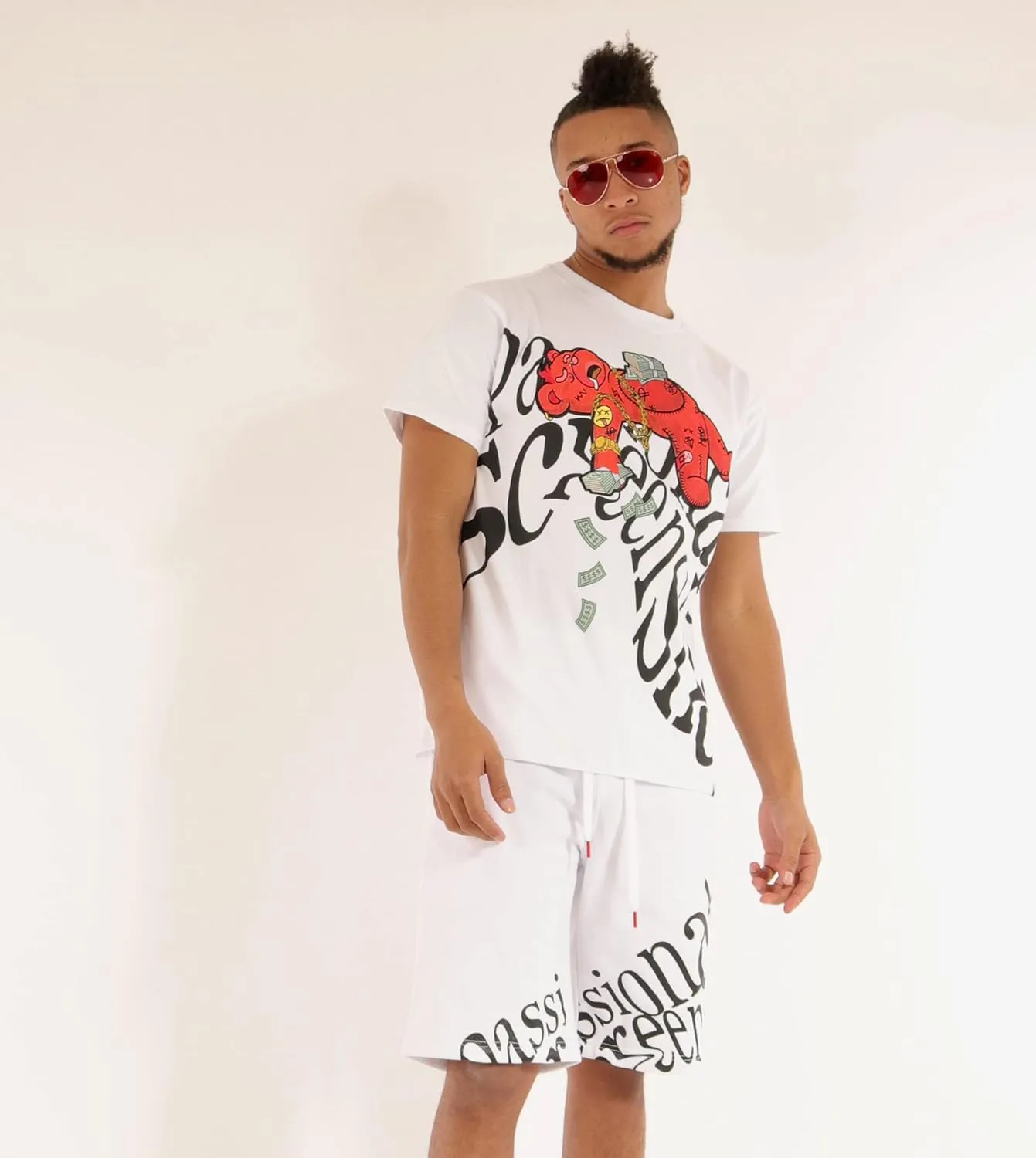 SCREENSHOT-TEE3202SS Mens Hip-Hop NYC Streetwear Urban Varsity Racing Premium Tee