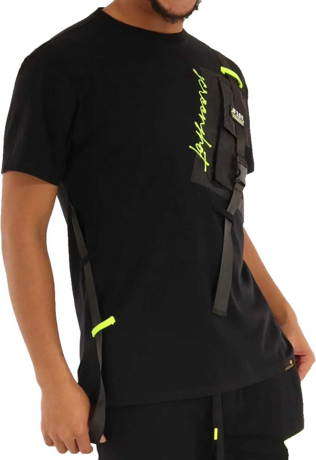 SCREENSHOT-TEE3202SS Mens Hip-Hop NYC Streetwear Urban Varsity Racing Premium Tee