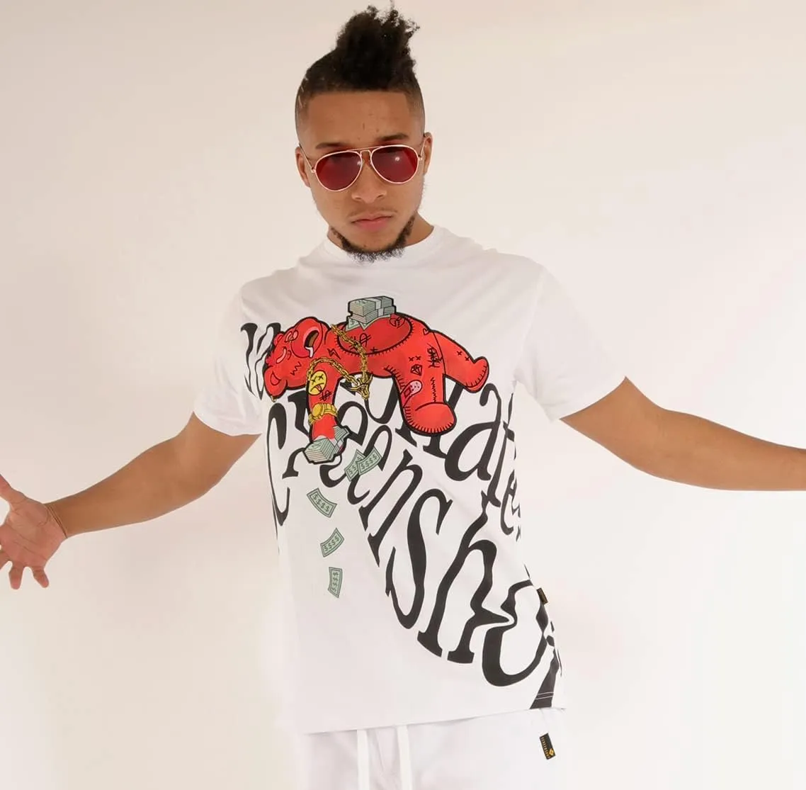 SCREENSHOT-TEE3202SS Mens Hip-Hop NYC Streetwear Urban Varsity Racing Premium Tee