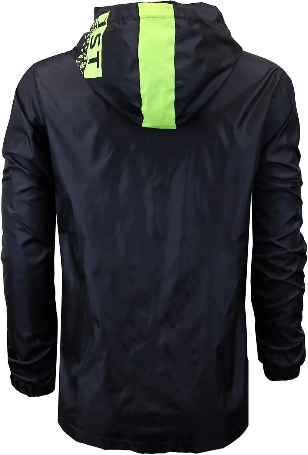 Screenshotbrand Lightweight Hooded Water Resistant Windbreaker - Zip-up Fashion Map Print Rain Jacket