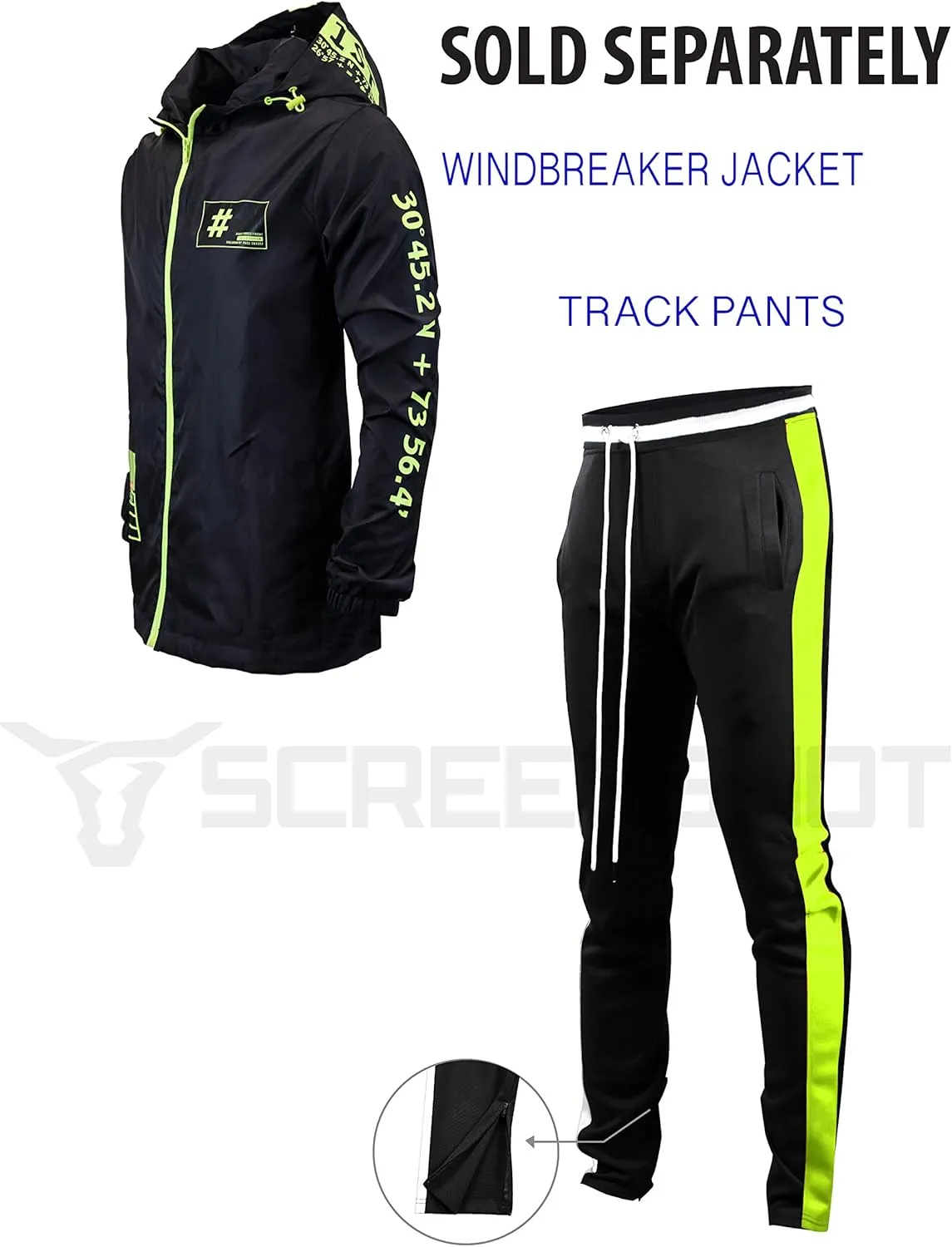 Screenshotbrand Lightweight Hooded Water Resistant Windbreaker - Zip-up Fashion Map Print Rain Jacket