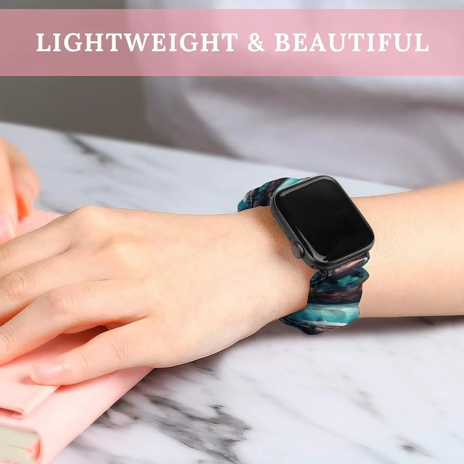 Sea Shark Watch Bands Elastic Straps Wristbands Replacement Sports Strap Compatible with Apple Watch