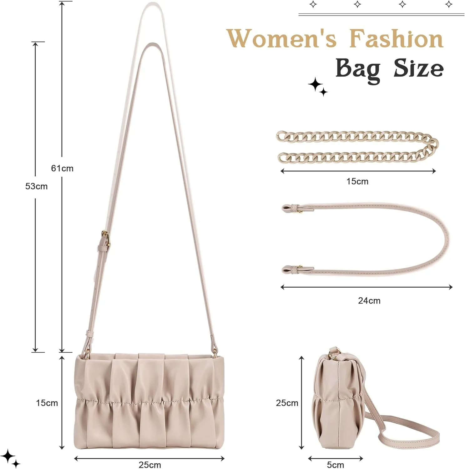 Shoulder Bag for Women,Leather Crescent Crossbody Bags Hobo Handbag Designer Purse with Adjustable Strap