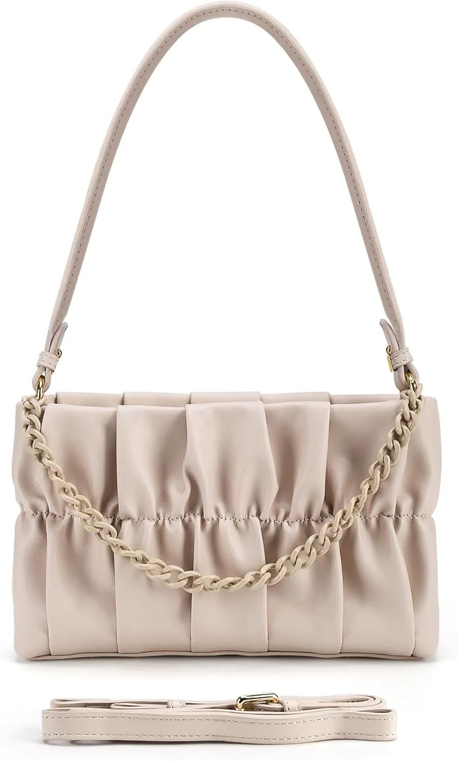 Shoulder Bag for Women,Leather Crescent Crossbody Bags Hobo Handbag Designer Purse with Adjustable Strap