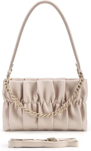Shoulder Bag for Women,Leather Crescent Crossbody Bags Hobo Handbag Designer Purse with Adjustable Strap
