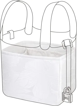 Silky Purse Organizer Insert Fits Picotin 14/18/22/26 bags, Lightweight Bag Shaper for Women Luxury Handbag Tote, Soft Inner Bag (PC18, Snowflake)