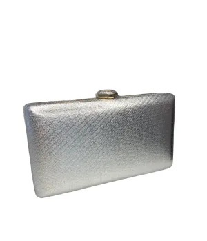 Silver Box Clutch