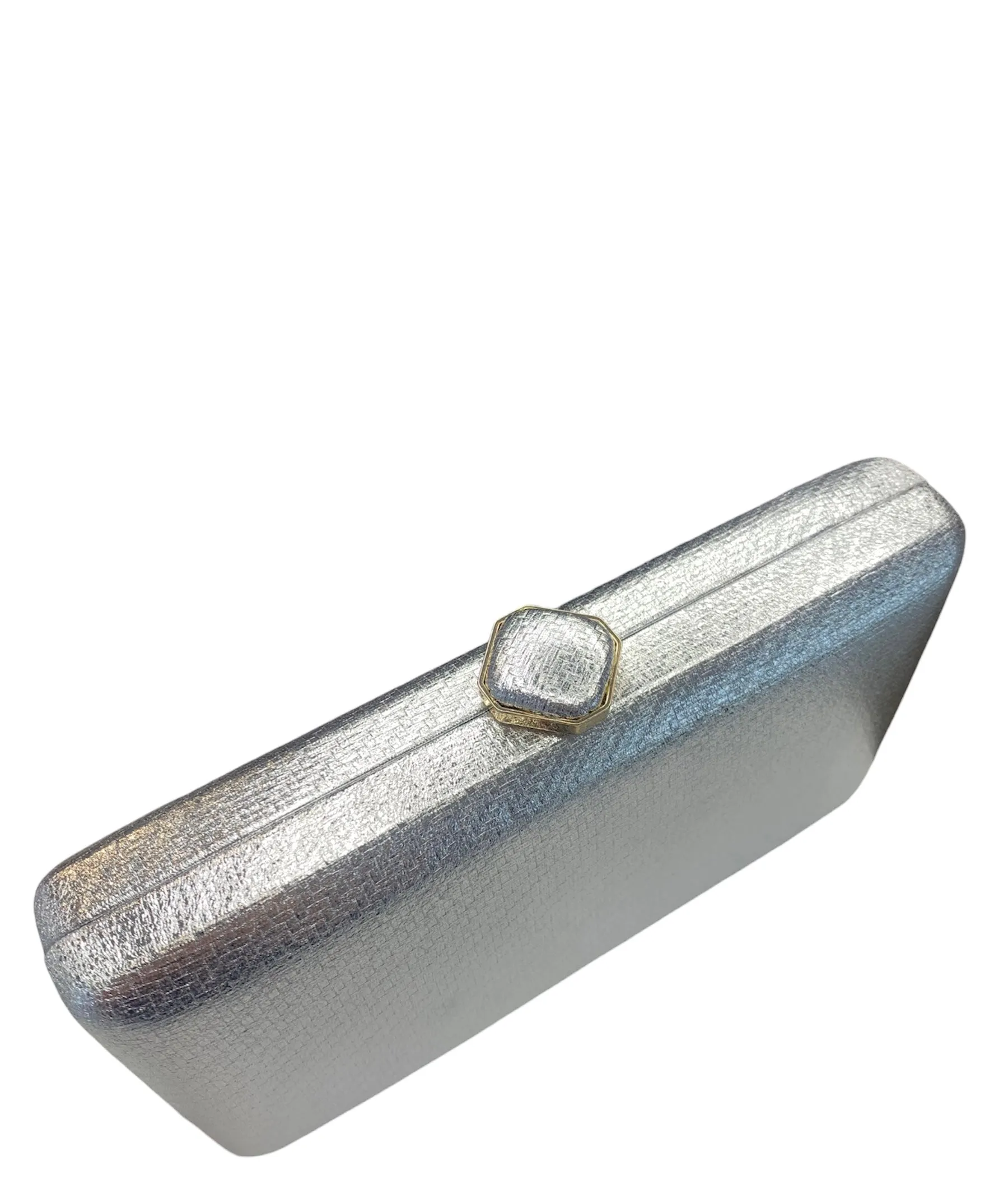 Silver Box Clutch