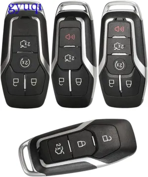Smart Remote Key Case 3/4/5 Button for Edge Explorer Fusion Mondeo Kuka Car Key Shell Uncut Blade