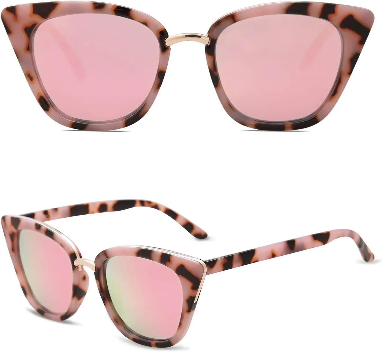SOJOS Cat Eye Designer Sunglasses Fashion UV400 Protection Glasses SJ2052