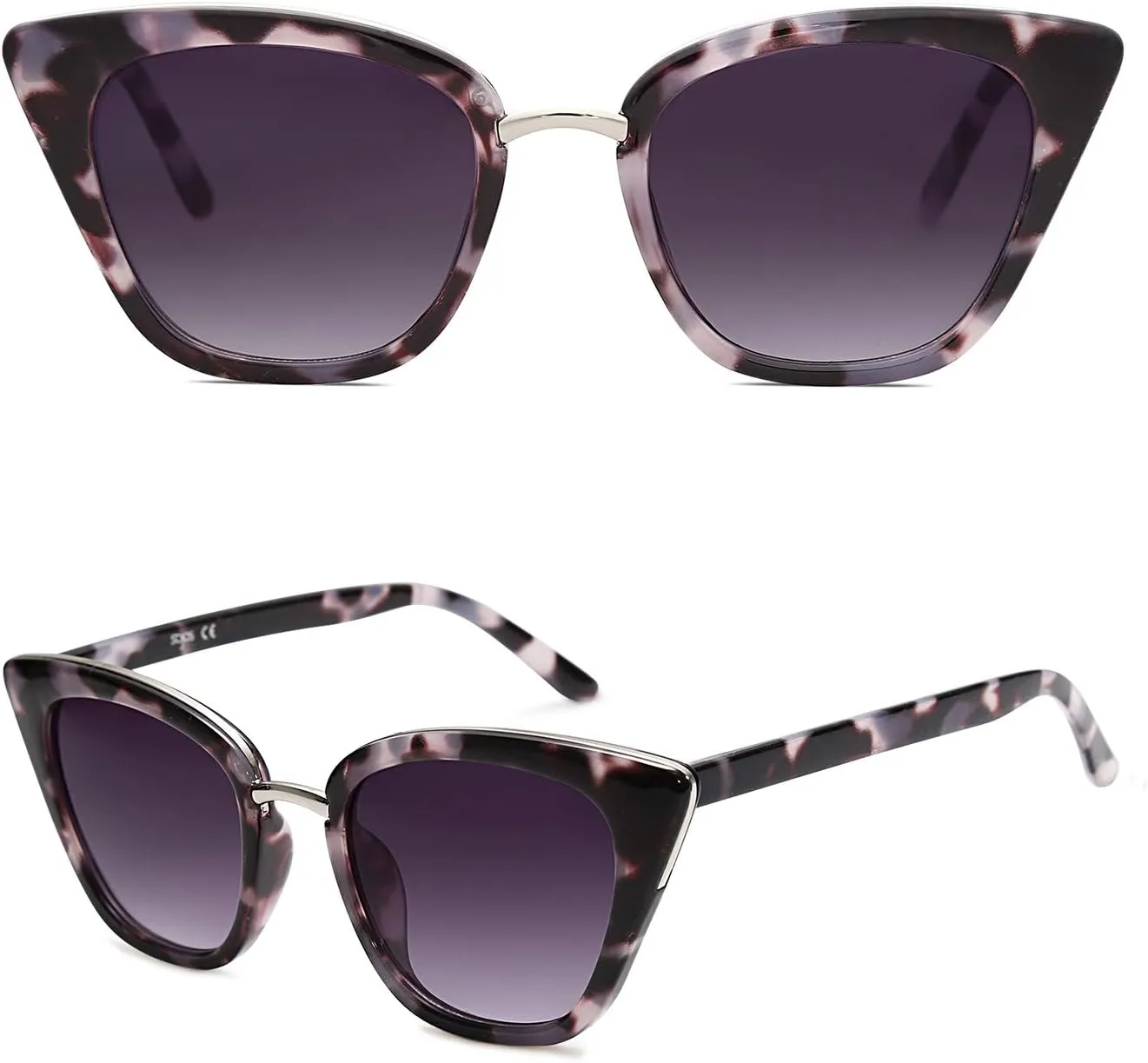 SOJOS Cat Eye Designer Sunglasses Fashion UV400 Protection Glasses SJ2052