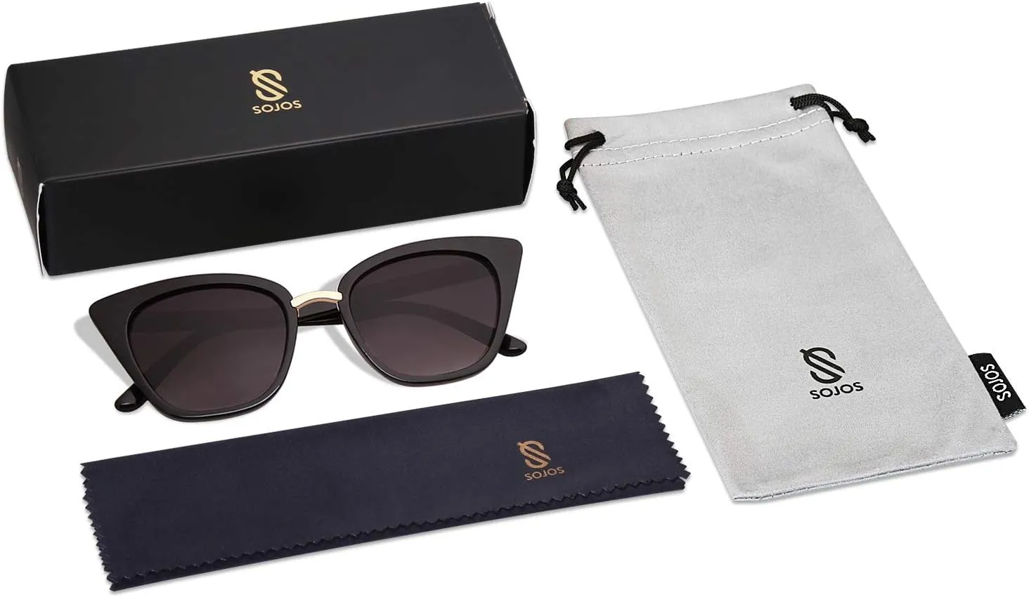 SOJOS Cat Eye Designer Sunglasses Fashion UV400 Protection Glasses SJ2052