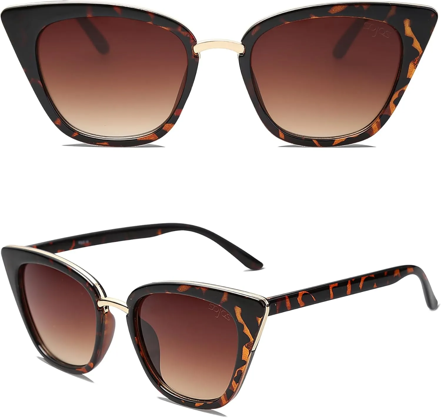 SOJOS Cat Eye Designer Sunglasses Fashion UV400 Protection Glasses SJ2052