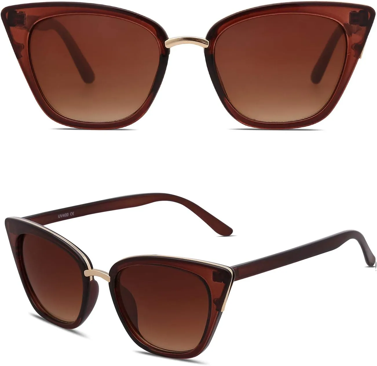 SOJOS Cat Eye Designer Sunglasses Fashion UV400 Protection Glasses SJ2052