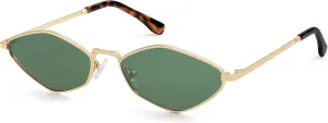 SOJOS Retro Small Polarized Sunglasses Womens Mens Vintage Narrow Irregular Shades UV400 SJ1233