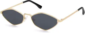 SOJOS Retro Small Polarized Sunglasses Womens Mens Vintage Narrow Irregular Shades UV400 SJ1233