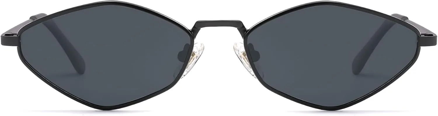 SOJOS Retro Small Polarized Sunglasses Womens Mens Vintage Narrow Irregular Shades UV400 SJ1233