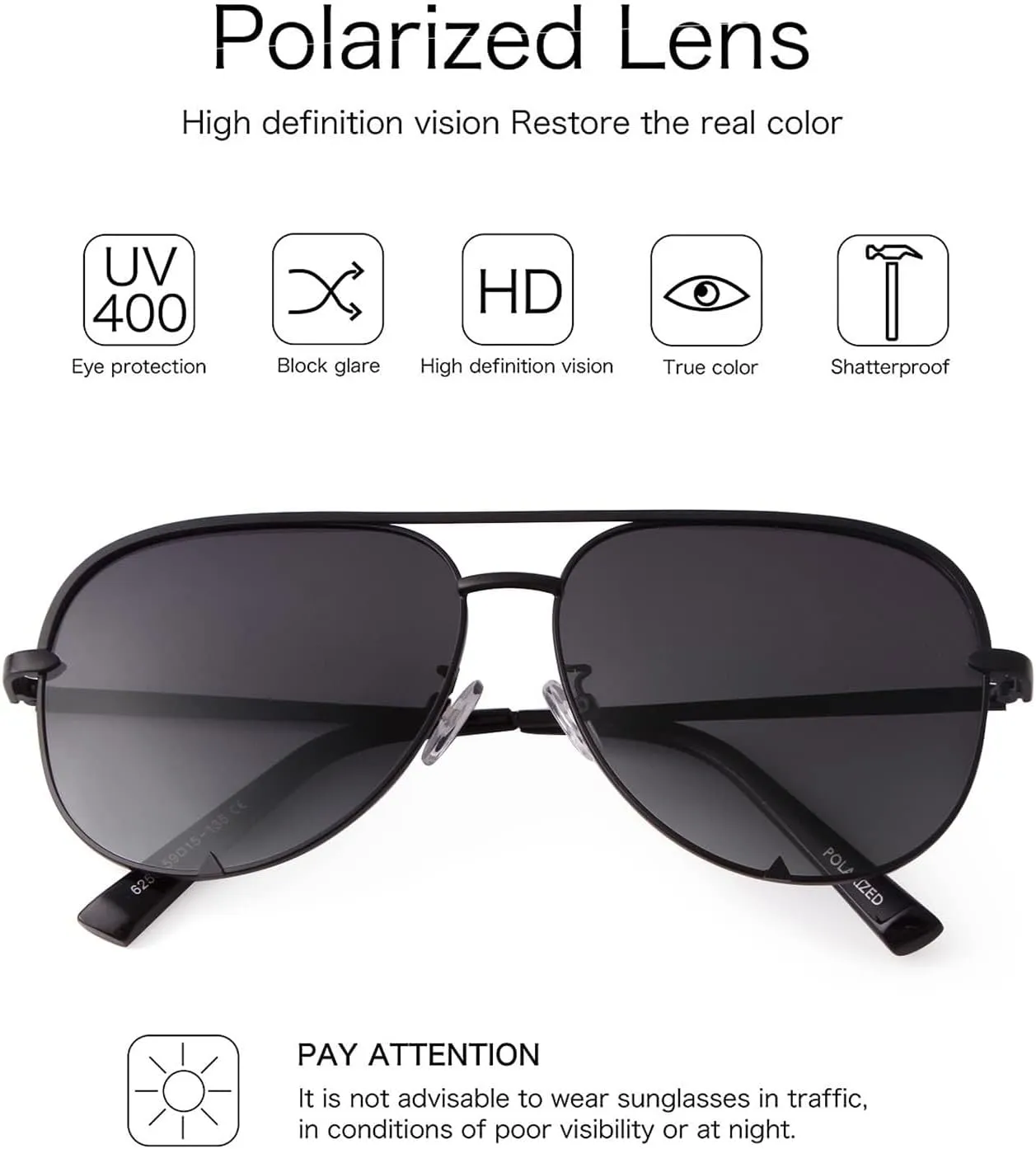 SORVINO Oversized Aviator Sunglasses for Women Men Trendy Retro Bulk Shade Black Faded Sun Glasses Classic UV Protection